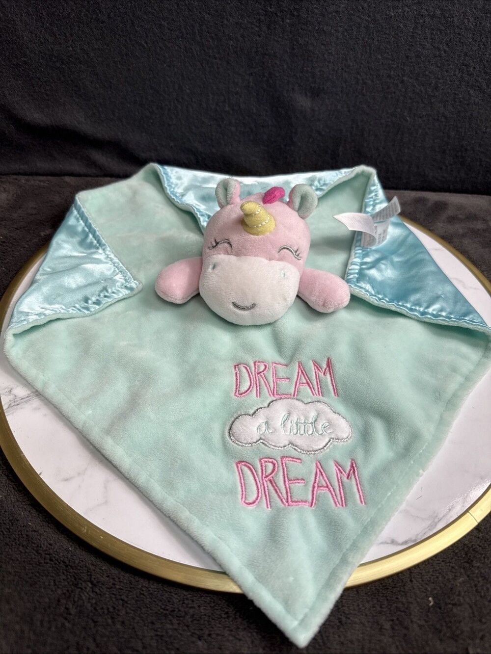 Baby Starters Unicorn Dream Little Cloud Pastel Plush Stuff Animal Lovey Rattle